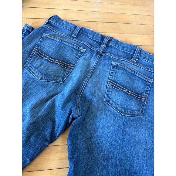 Ariat denim M7 Rocker Straight blue jean - Picture 5 of 9